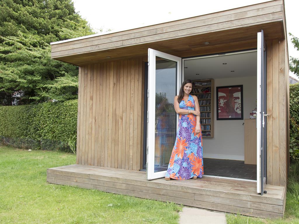 Garden room: Clare shows off Chris's studio