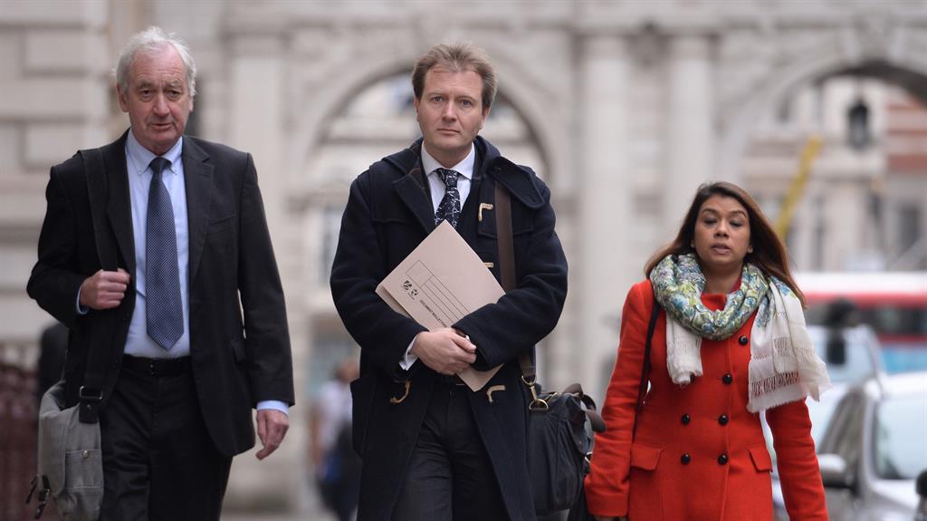 'Tireless': Nazanin's husband Richard Ratcliffe, centre, has campaigned non-stop for her release