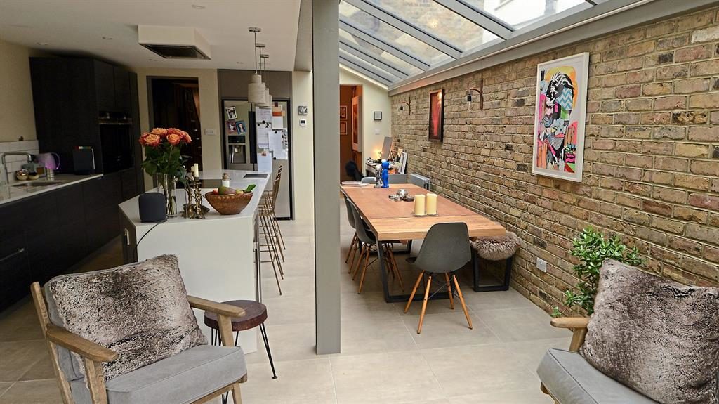 Bright future: The glass roof illuminates the kitchen PICTURES: DANIEL LYNCH Bright future: The glass roof illuminates the kitchen PICTURES: DANIEL LYNCH
