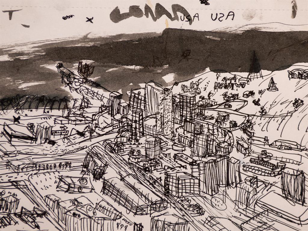 State lines: A sketch inspired by a trip to America