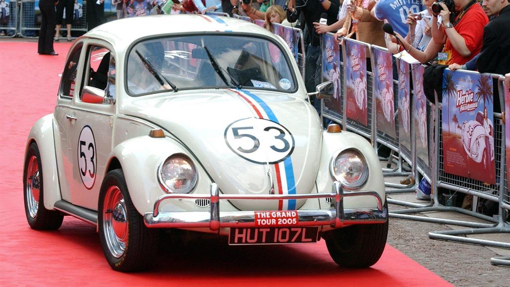 Film star: Herbie the Volkswagen Beetle at the UK premiere of 'Herbie: Fully Loaded' in London