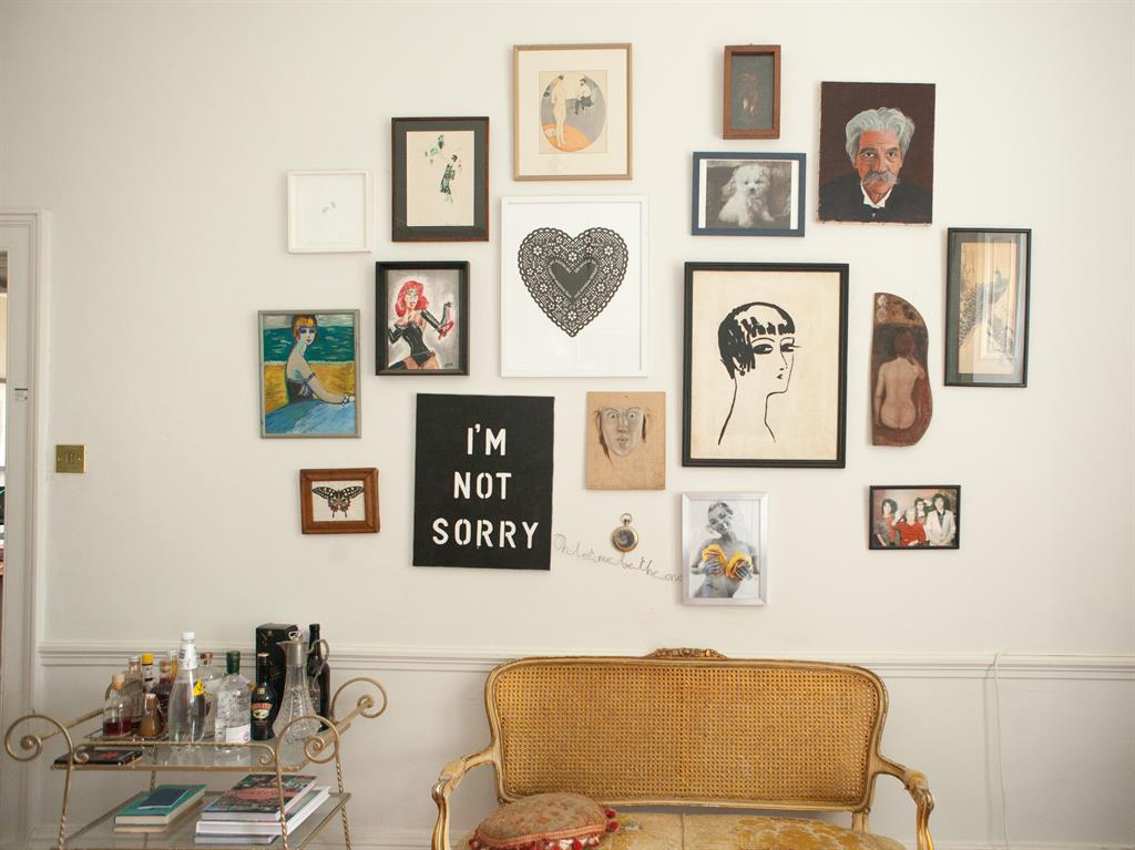 Mixing it up: Pearl says she prefers furniture with character and a ‘thrown-together’ look over anything too perfect