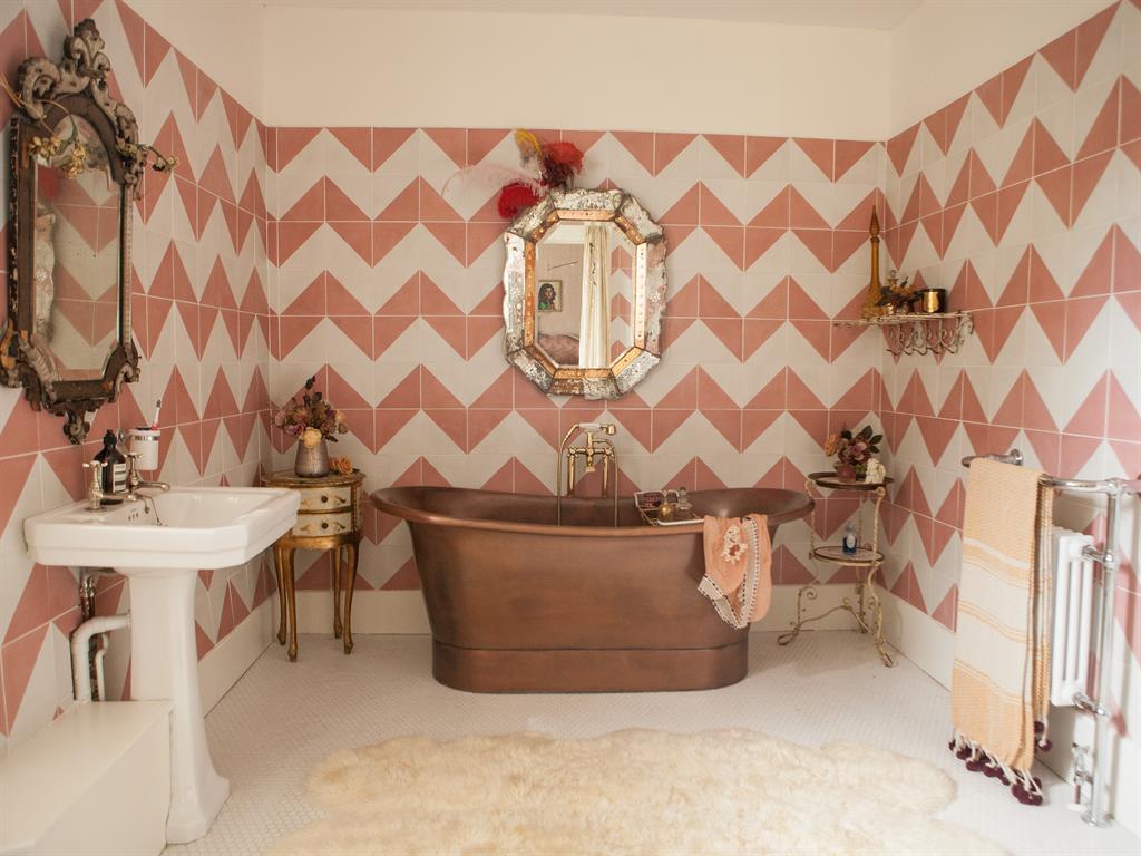Clean lines: It took three attempts to perfect the bathroom and kit it out
