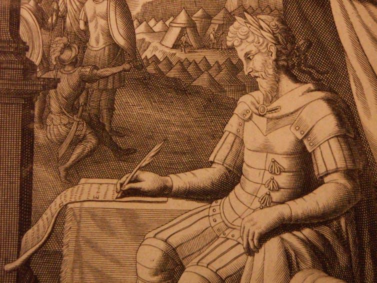 Thinking ahead: Marcus Aurelius writing his Meditations PICTURE: AUTHOR PROVIDED