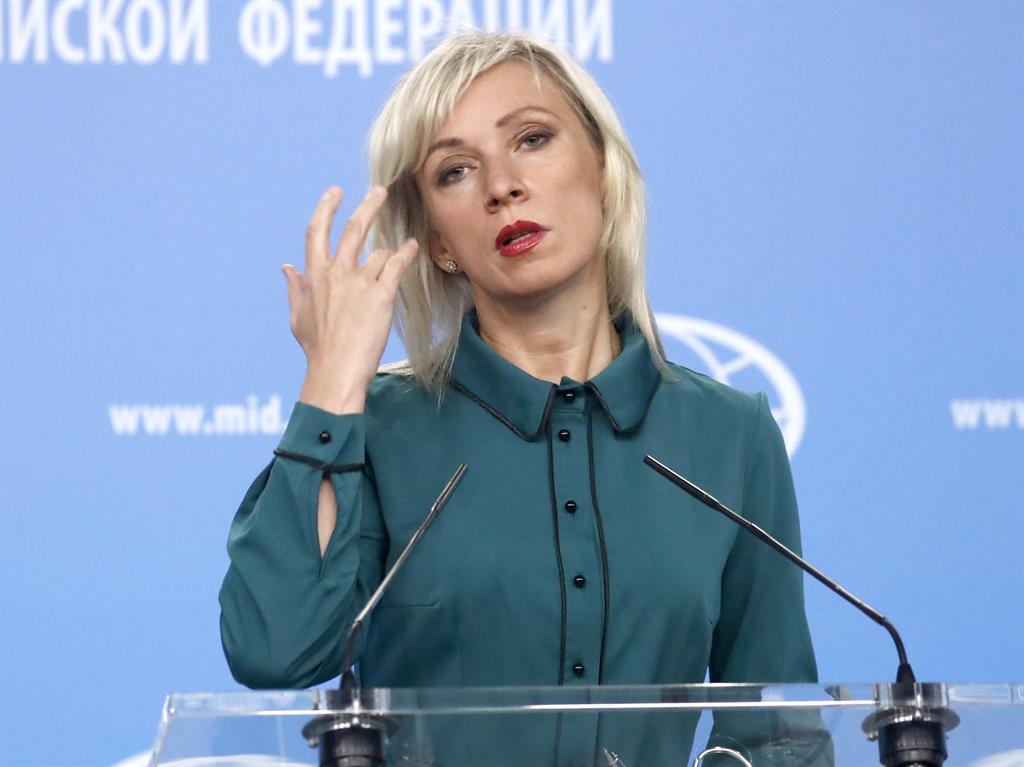 ‘Perfume of lies’: Russia’s Ms Zakharova denies accusations PICTURE: GETTY