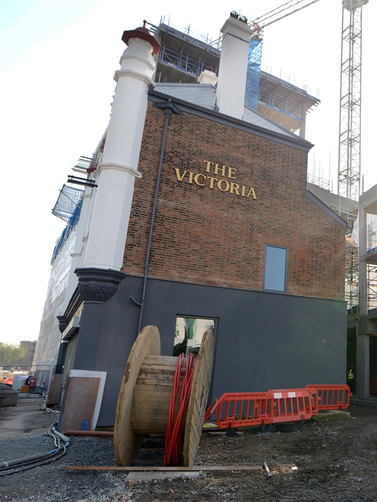 Yard work: Construction has started on renovating The Victoria