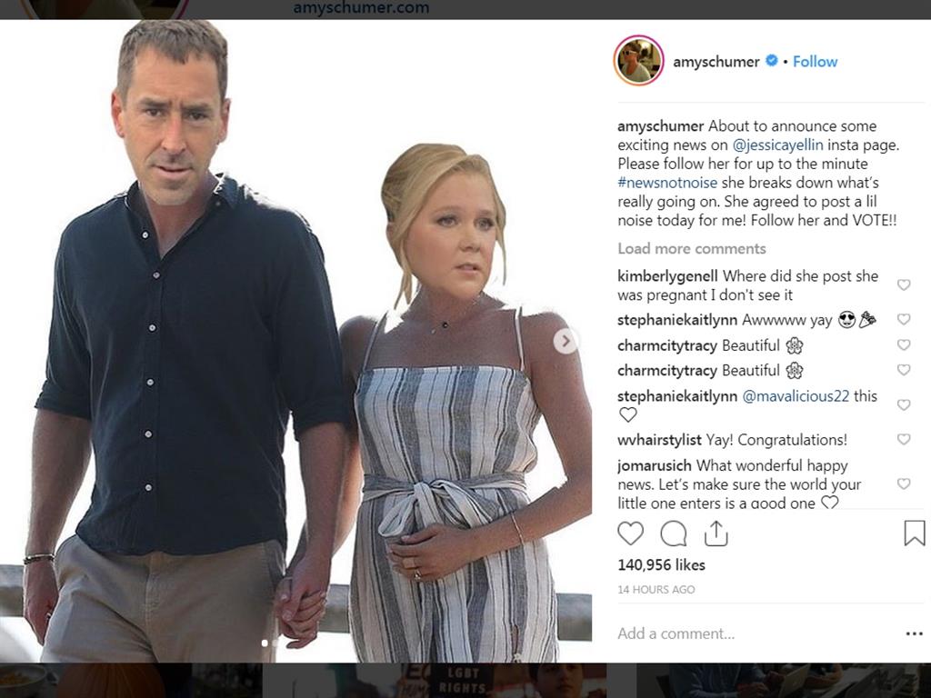 royally amused schumer s hilarious instagram post - asked me to follow her on instagram