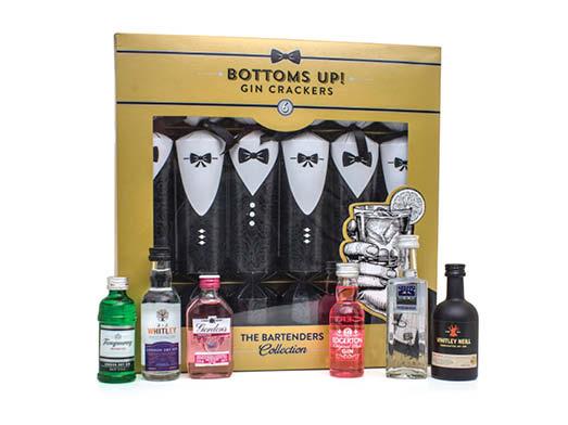 Boozy countdown: The 12 Gins of Christmas calendar and (below) the Gin Cracker pack