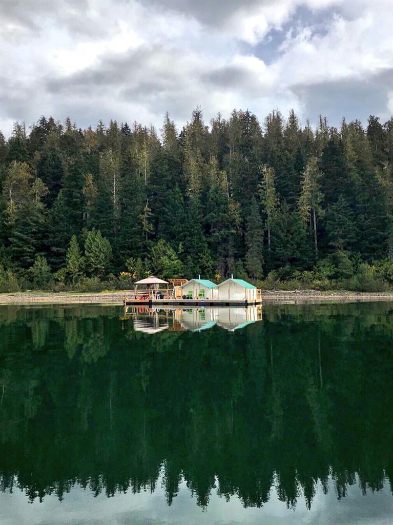 Afloat: The campsite is remote and small but comfortable