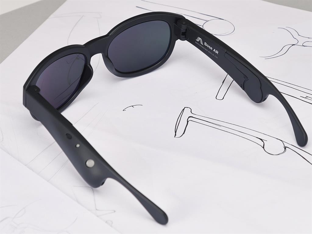 High-spec: Bose’s AR glasses and (below) Waverly Labs' translator, Pilot
