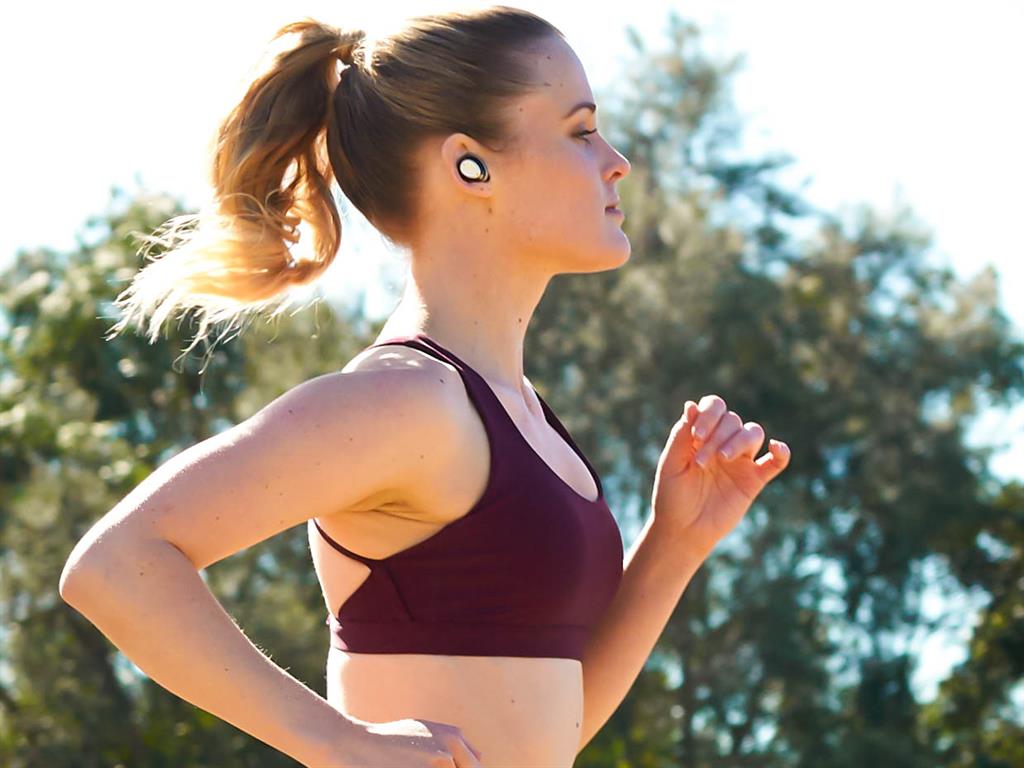 Streetwise: Tune out surrounding noise with IQbuds Boost; Lifebeam Vi (below), meanwhile, is good for the gym