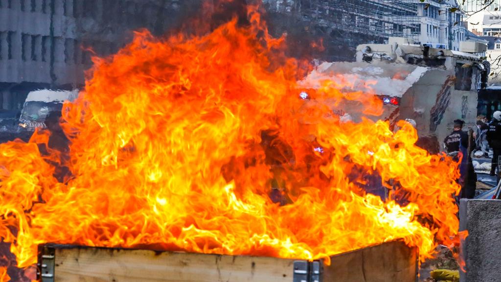 Fired up Fuel price demonstration in Brussels