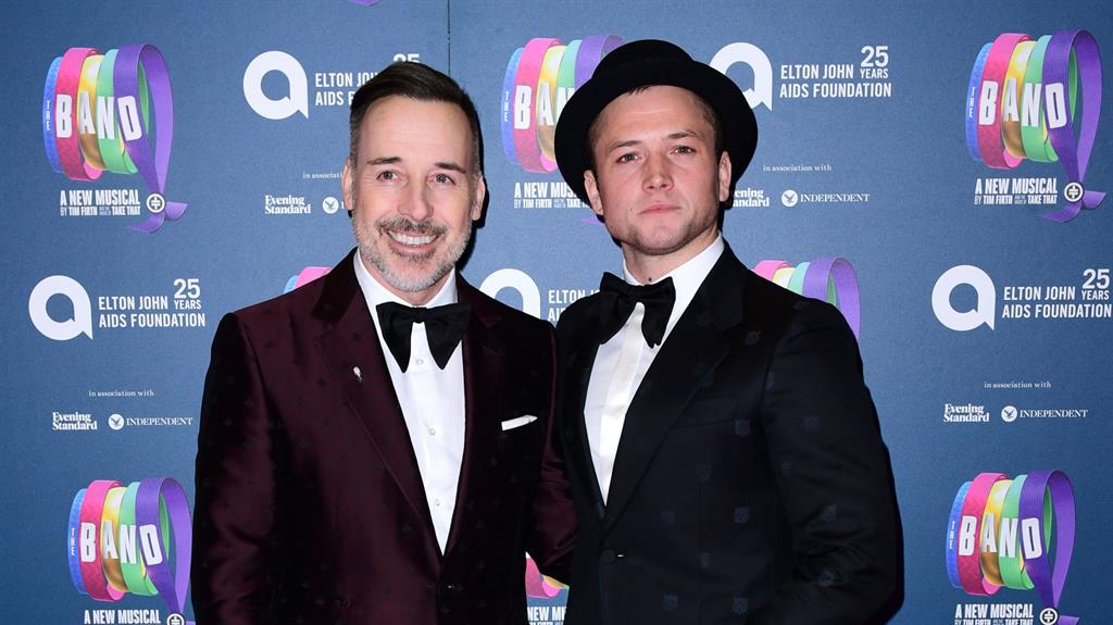 Greatest day: David (left) and Taron