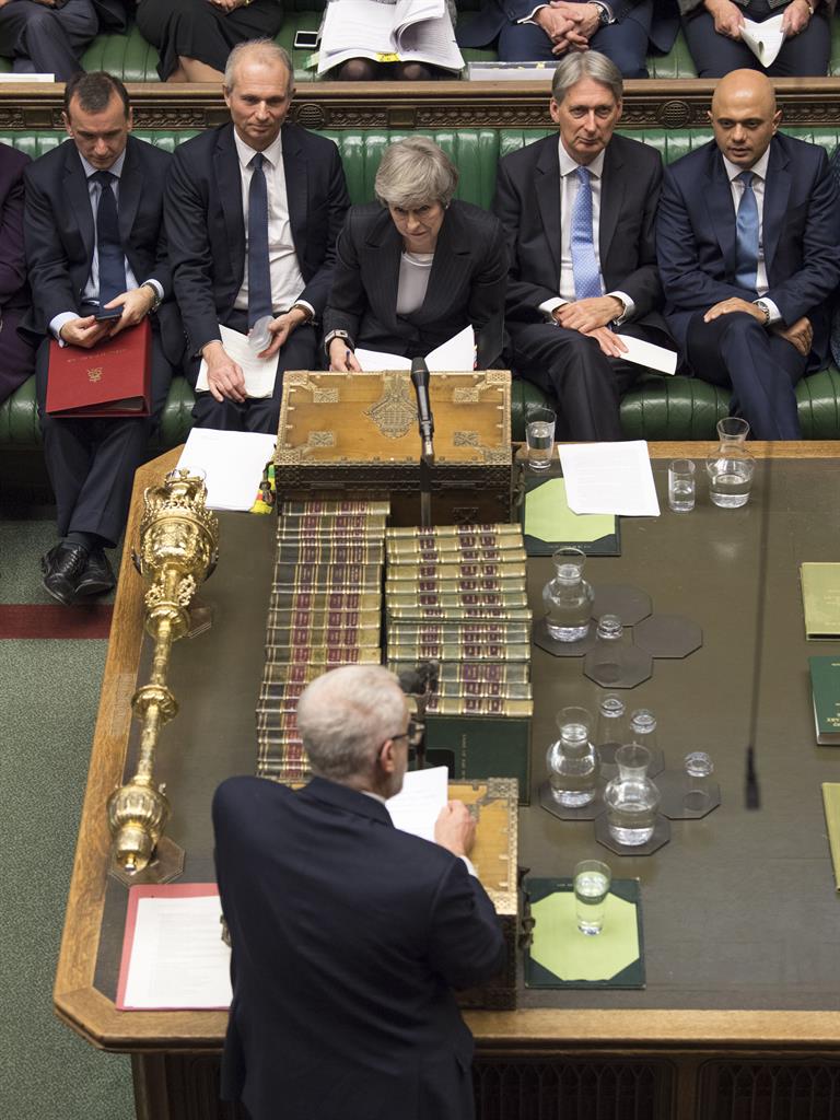 Commons clash: Jeremy Corbyn and Theresa May at PMQs PICTURE: MARK DUFFY/UK PARLIAMENT