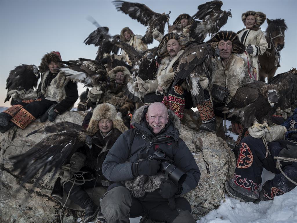 Tribe: Jimmy Nelson with the Kazakh people in Mongolia PICTURES: SWNS