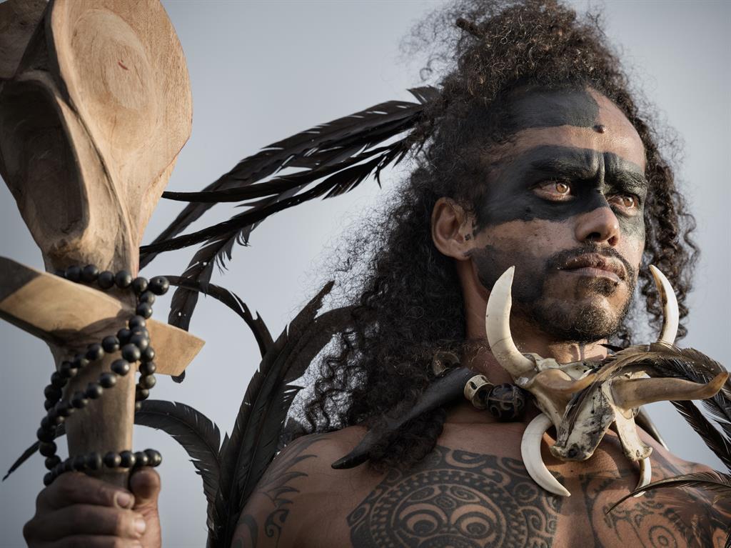 Enduring image: A member of the Marquesas tribe in French Polynesia