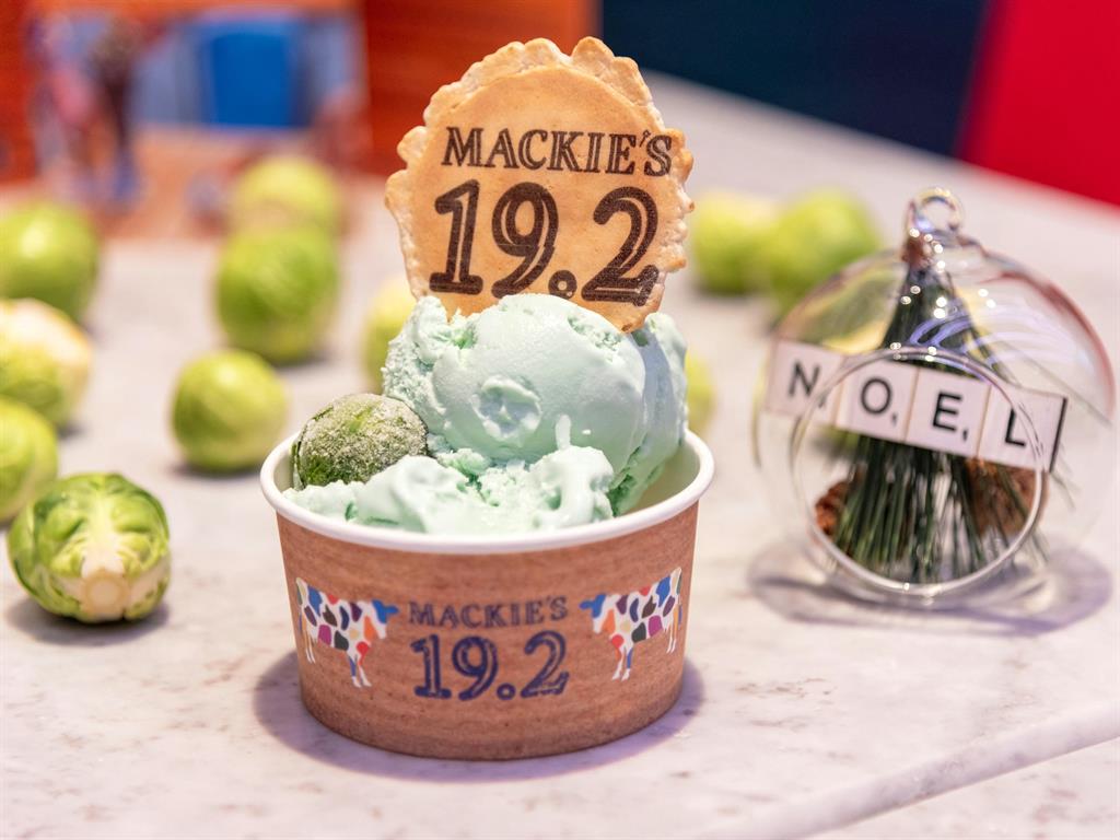 Ice surprise: The cafe Mackie's shows its inventive side with this sprout creation