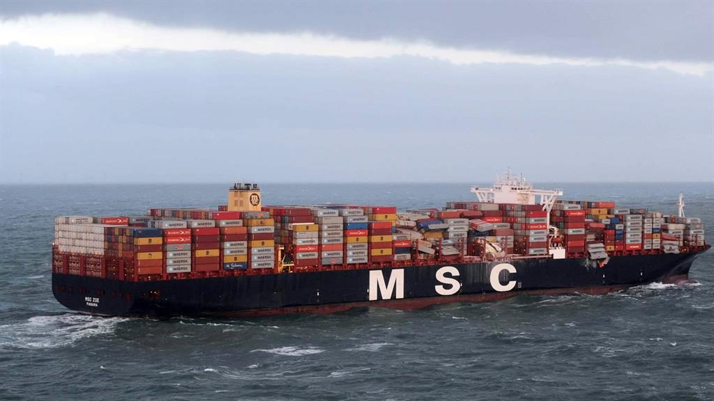 Toxic Cargo Is Lost From Ship Hit By Storm Metro Newspaper Uk