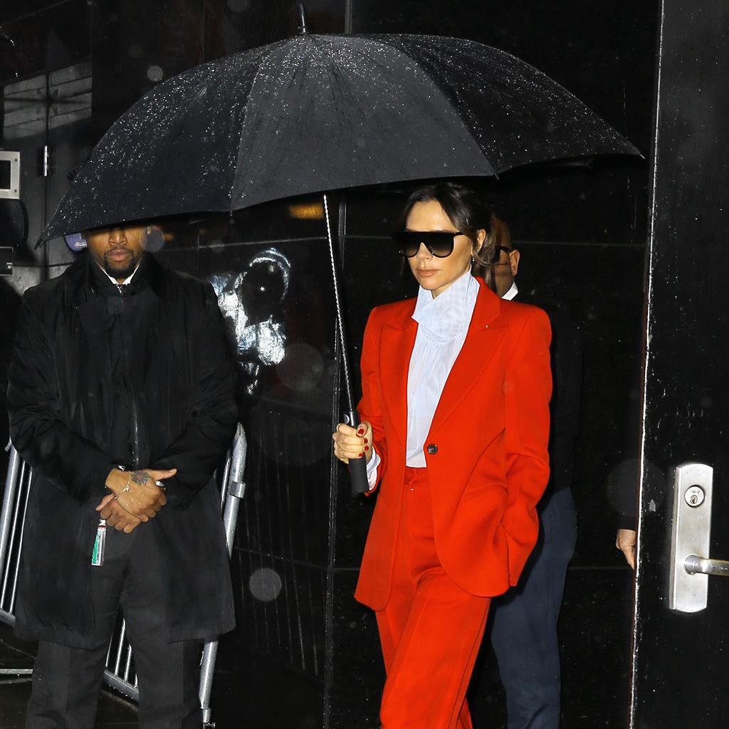 Victoria Beckham goes all Prince in red trouser suit
by Andrei Harmsworth
Published