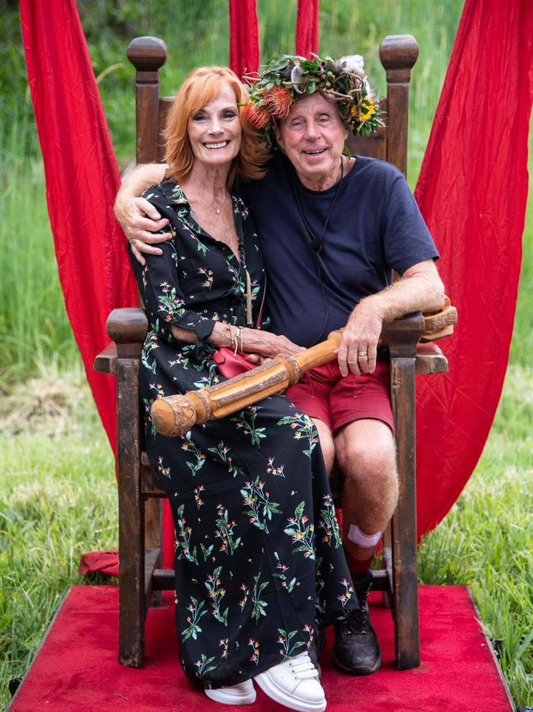 Victory throne: Sandra and Harry share his big moment PICTURE: ITV/REX/SHUTTERSTOCK