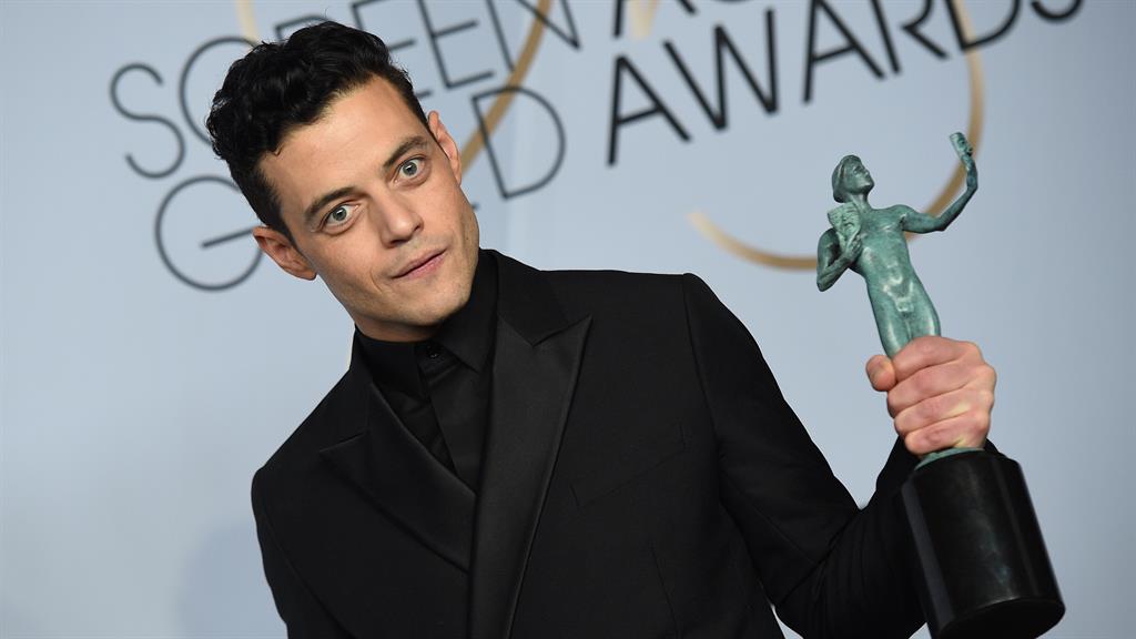 Kind of magic: Rami Malek beat Christian Bale to take home the best actor accolade PICTURE: PA