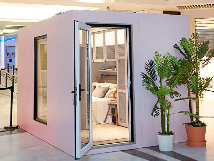 In an instant: The clever pop-ups are pre-fabricated in the UK and built off site