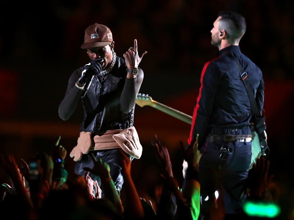 Double bill: Travis Scott with Levine PICTURE: GETTY