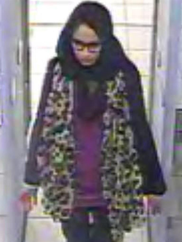 Adventure: Shamima Begum going through security at Gatwick airport before catching a flight to Turkey in 2015 to join Daesh PICTURE: PA