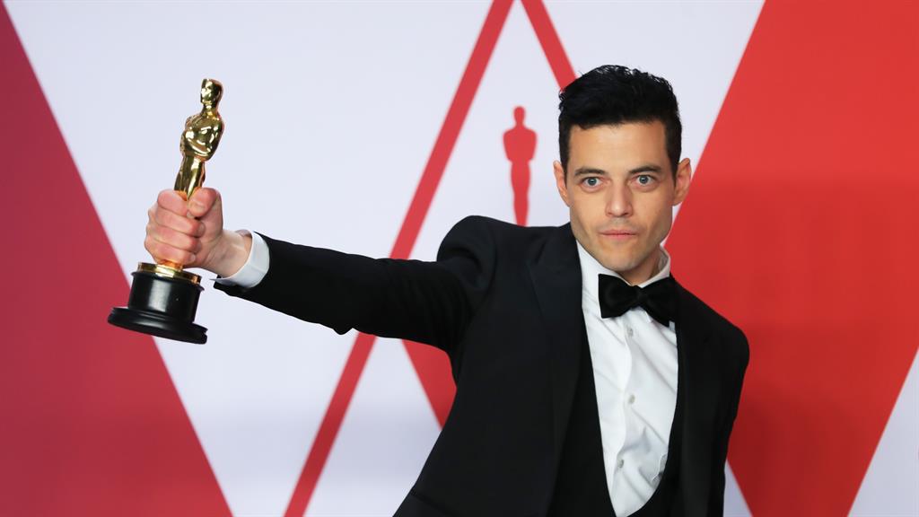 Impassioned: Rami Malek, best actor for his Freddie Mercury in Bohemian Rhapsody