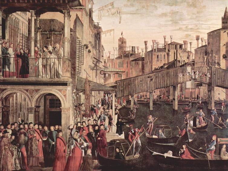 Buzzing: Vittore Carpaccio’s painting showing a miracle healing in Venice, circa 1496 PICTURE: WIKIMEDIA COMMONS