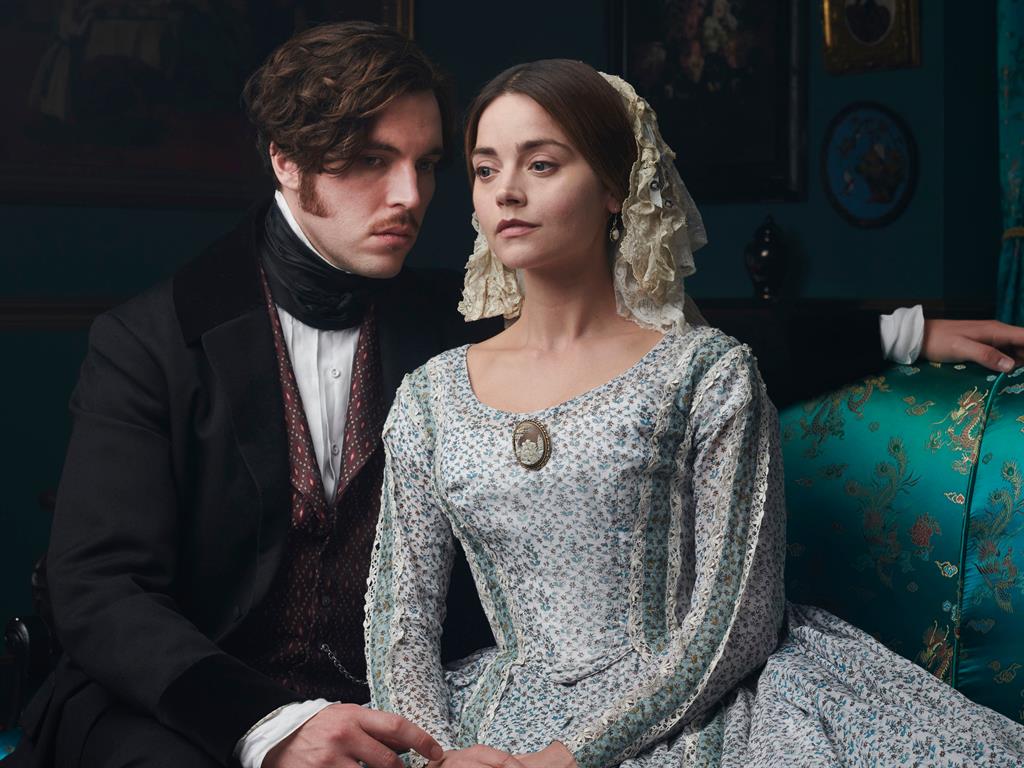 Combustible: Jenna Coleman as Victoria and Tom Hughes as Albert PICTURES: REX