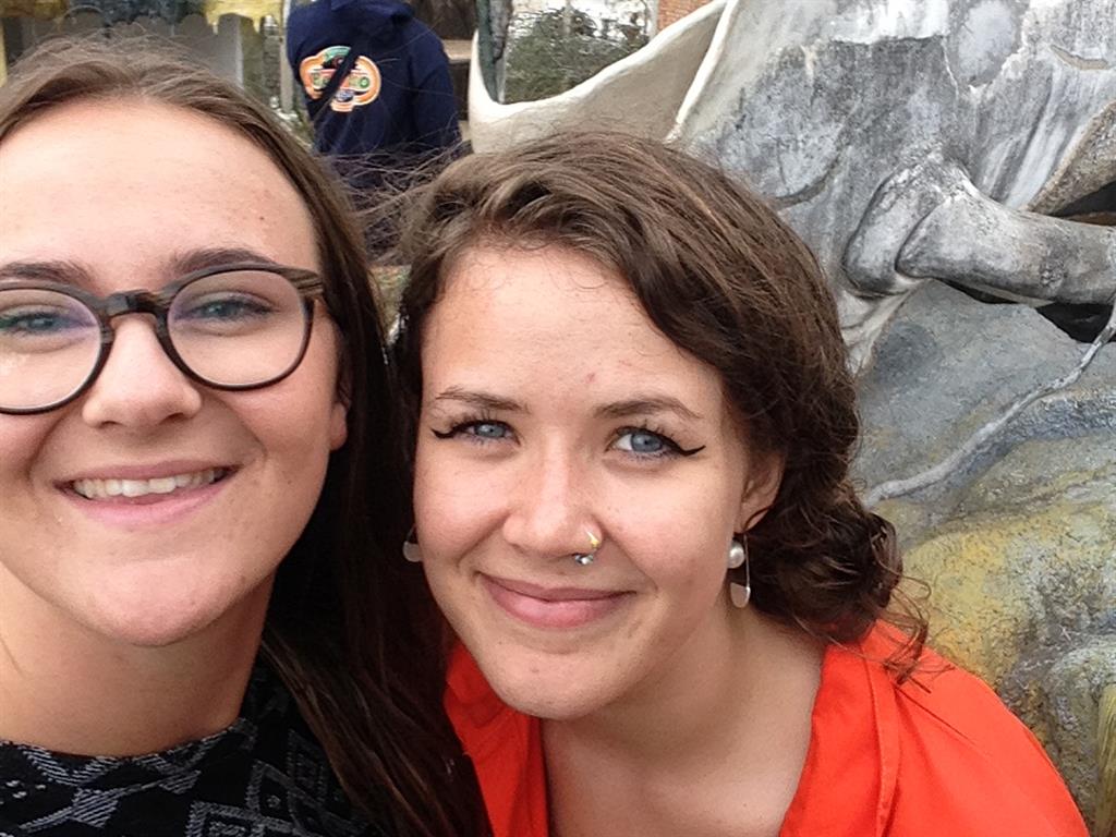All smiles: Izzy (left) and Beth pictured in Vietnam the day before they died