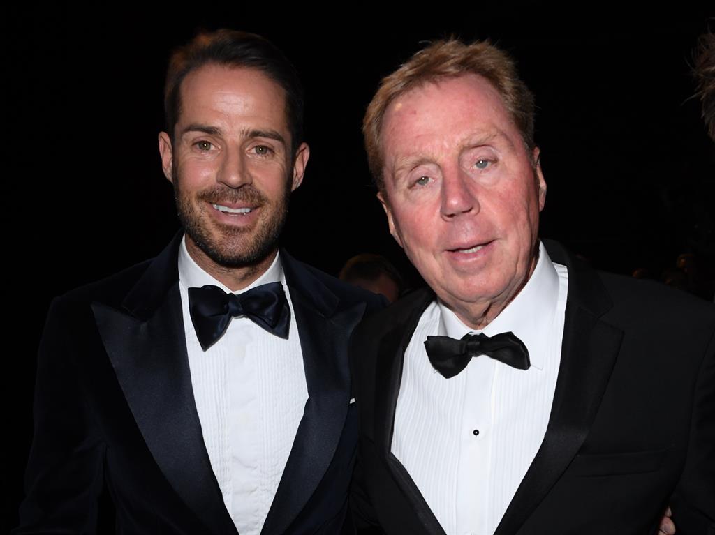 Go on my son! Jamie Redknapp with dad Harry PICTURES: REX