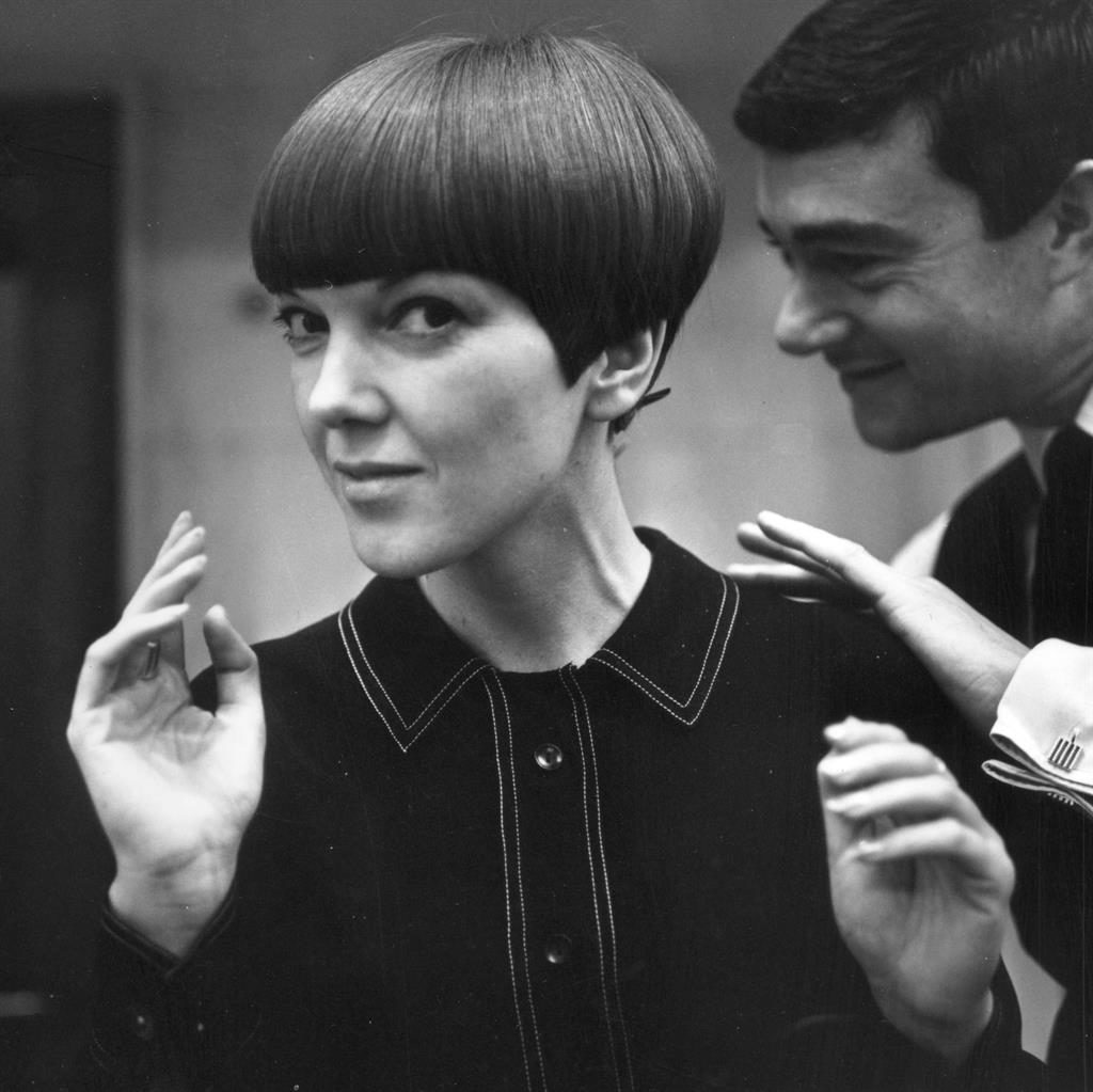 Cut above: Vidal Sassoon gives Mary's hair his famous geometric cut in 1964 PICTURE: GETTY Cut above: Vidal Sassoon gives Mary's hair his famous geometric cut in 1964 PICTURE: GETTY