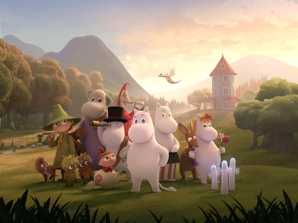 Curious characters: The Moomins have had a makeover with the characters voiced by Hollywood actors