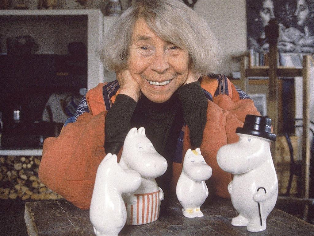 Legacy: Tove Jansson with her Moomin creations PICTURE: REX