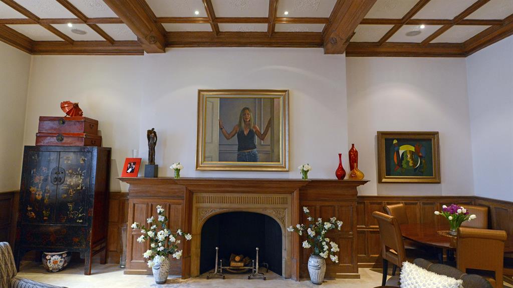 Home is where the art is: David Cobley's painting of Stacey takes pride of place