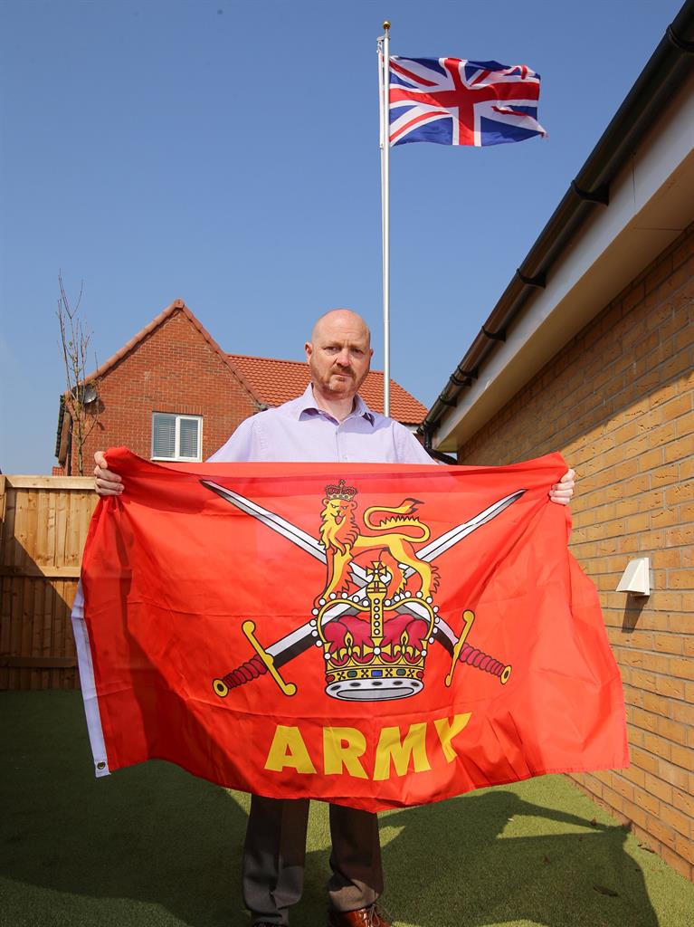 Patriot game: The father-of-two is now fighting back because he is 'proud to be Britsh'