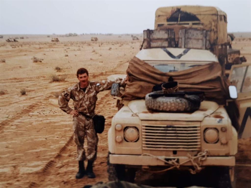 Andrew when serving in the first Gulf War as part of the Royal Signals