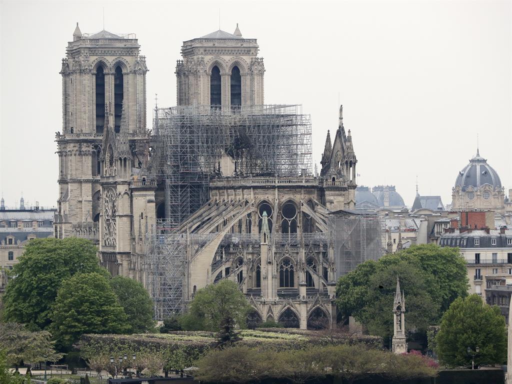 Sad old lady: The cathedral is one of the most visited monuments of the French capital