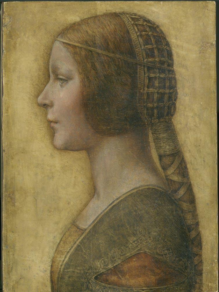 La Bella Principessa (recently attributed to Leonardo by Martin Kemp and thought to be from the 1490s)