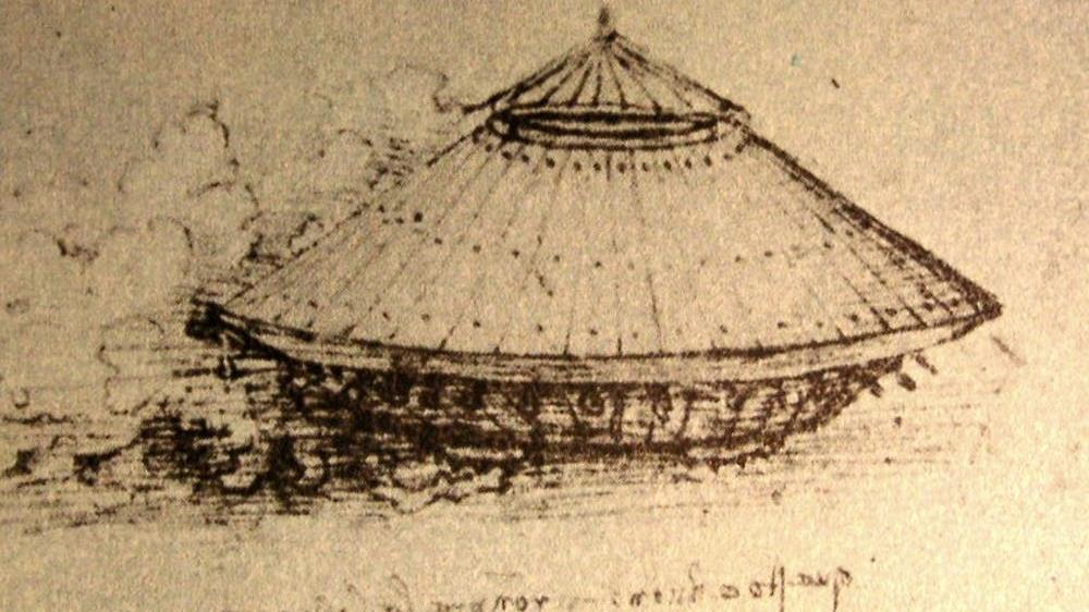 Da Vinci’s prototype ‘tank’, drawn in the late 15th or early 16th century