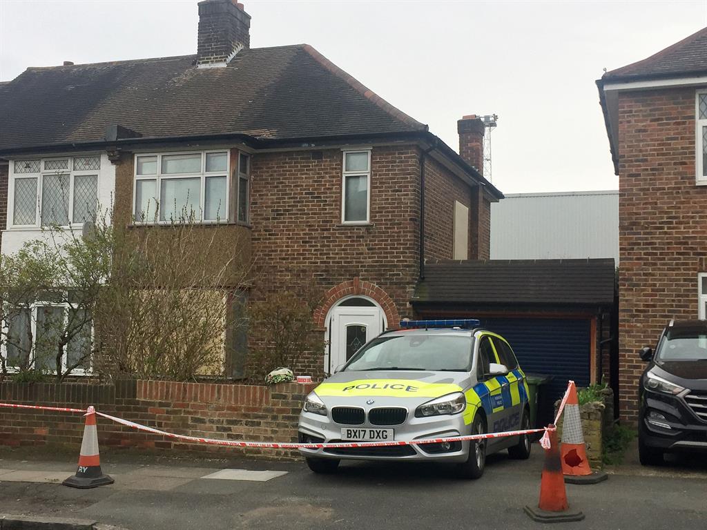 Sealed off: The property of Richard Osborn-Brooks on South Park Crescent in Hither Green PICTURE: PA