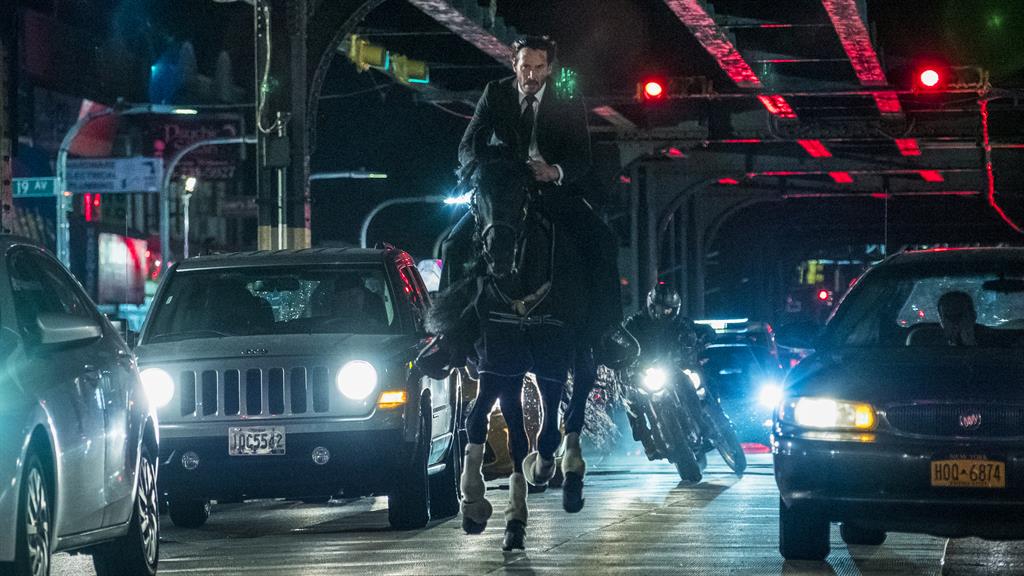 One-trick pony: Keanu in John Wick: Chapter 3, an action franchise that’s been a huge hit
