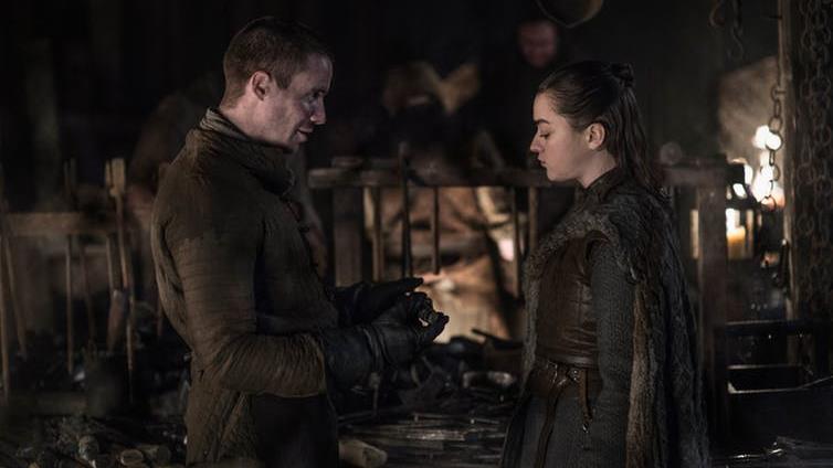 Choosing to spend the night with Gendry: But Arya ultimately refuses his proposal of a life together PICTURE: © 2019 HOME BOX OFFICE, INC
