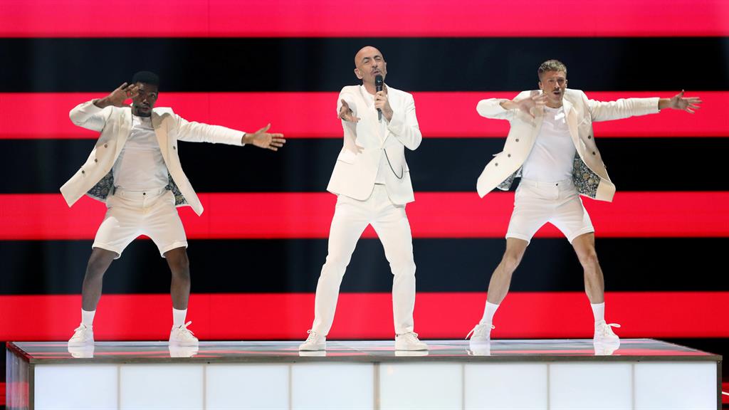 Na Na Na to ya ya ya: Serhat is heading to the Eurovision finals to sing for San Marino PICTURE: EPA