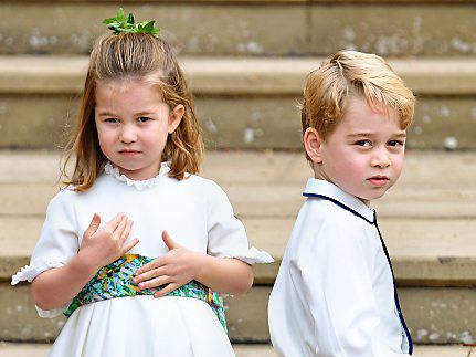 Royally famous: Prince George (right with sister Charlotte) goes to school in the area PICTURE: GETTY
