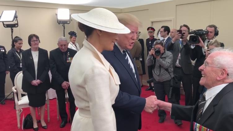 First lady: Flirting with Melania PICTURE: PA