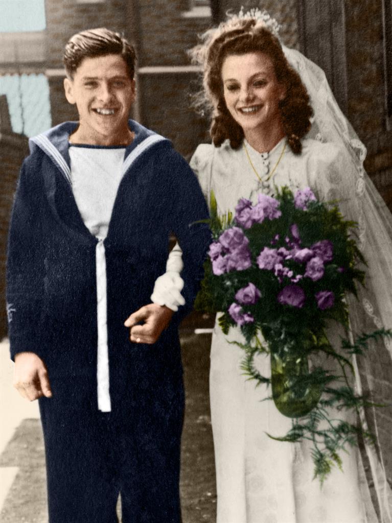 Love of his life: Mr Cuthbert married his wife Joyce in 1945 and vowed to stay single after she died 25 years ago PICTURE: EAST NEWS