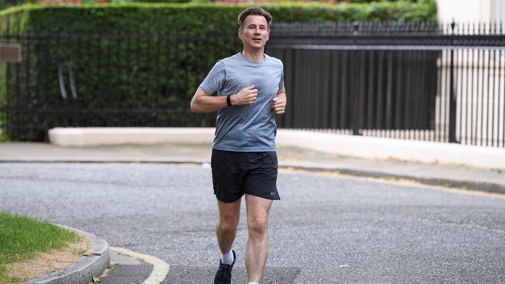 Morning run: Jeremy Hunt was called into question after endorsing a Donald Trump tweet PICTURE: GETTY